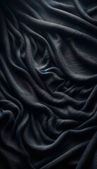 Intricate Shadows: A Close-Up of Textured Fabric Folds