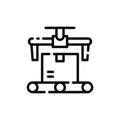 package box conveyor factory icon