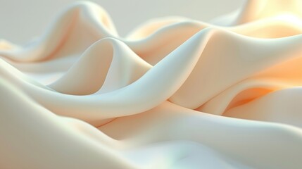 Fototapeta premium A clear picture of white fabric under bright light from above