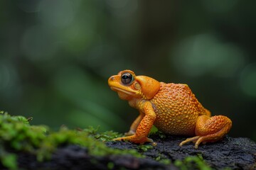 Golden Toad, Macro,Left side view