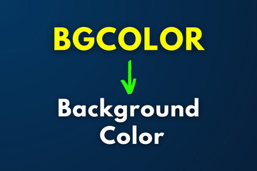 BGCOLOR Meaning, Background Color