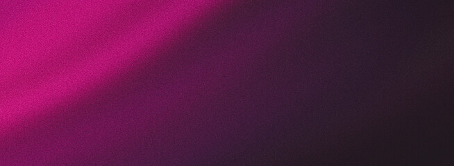 Dark purple magenta pink grainy poster background, wide banner header backdrop design