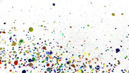 confetti png. Gold confetti falls from the sky. Glittering confetti on a transparent background. Holiday,  transparent PNG
