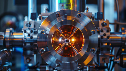 Fototapeta premium Capture the intricate design of a high-resolution mass spectrometer 