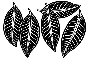 Leaf natural foliage icon image vector