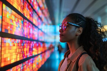 Multicultural Office Teams Engage in Virtual Brainstorming Session for Innovative Solutions in Global Ecosystem