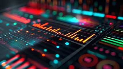 Obraz premium A close-up of a tablet displaying an interactive growth chart