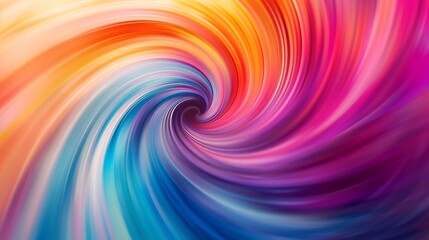 Fototapeta premium Colorful spectrum twirling gracefully, each hue contributing to a harmonious melody captured by an HD camera in stunning clarity.