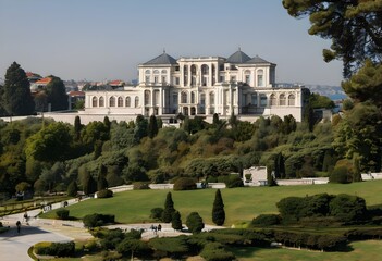 Fototapeta premium A view of the Dolmadahce Palace in Istanbul
