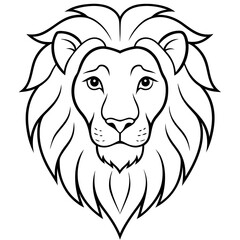 Lion head vector illustration