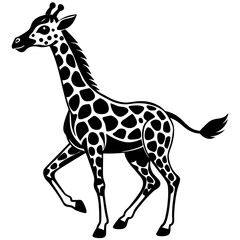 giraffe silhouette vector