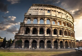 Fototapeta premium A view of the colosseum in Rome