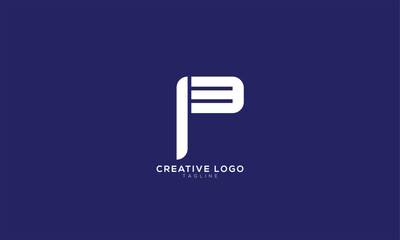 Fototapeta premium EF FE Abstract initial monogram letter alphabet logo design