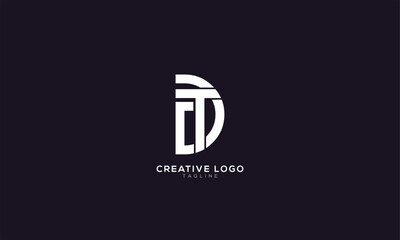 TD DT CDT DTC  Abstract initial monogram letter alphabet logo design