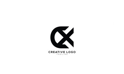 CX XC Abstract initial monogram letter alphabet logo design