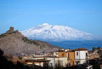 A view of Mount Etna in Sicily