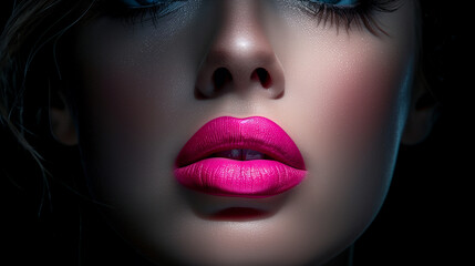 Fototapeta premium gorgeous woman with beautiful lips and eyes