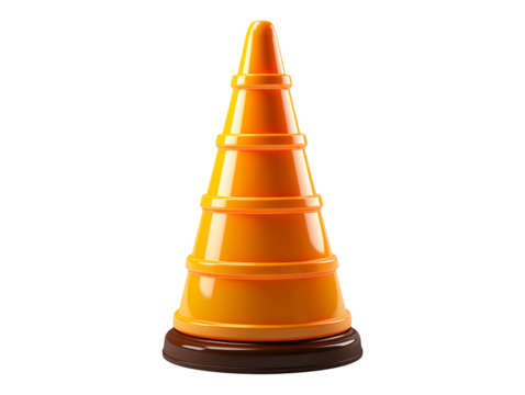 traffic cone isolated