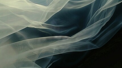 Obraz premium A monochrome image of a lady wearing a veil on her face against a dark background