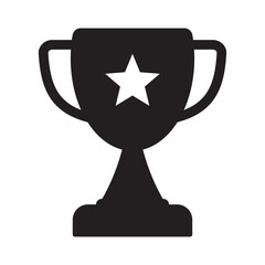 Trophy icon. Trophy cup, winner cup, victory cup icon. Reward symbol sign for web and mobile.