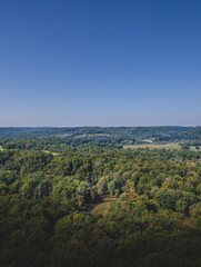 Obraz premium View of Wisconsin Driftless Region from Wildcat Mountain State Park