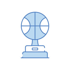 Basketball Trophy vector icon