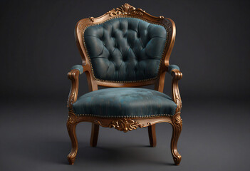antique armchair isolated