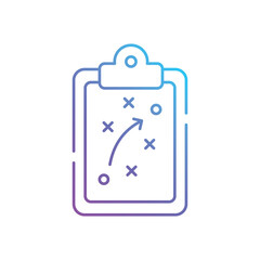 Basketball Strategy  vector icon