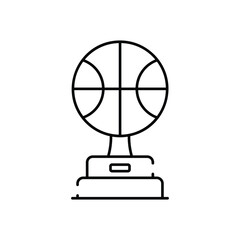 Basketball Trophy vector icon