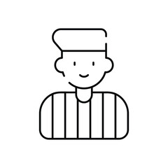 Basketball Referee vector icon