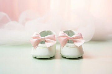 Baby Shoes with Pink Bows