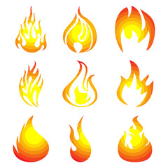 Creative line of hippo shape logo template