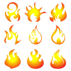 Creative line of hippo shape logo template