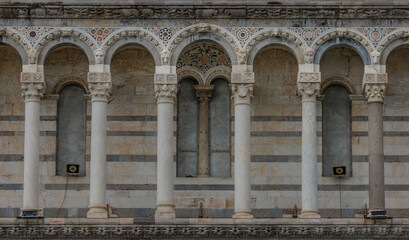 Details from catholic architecture from Italy, tuscany pisa