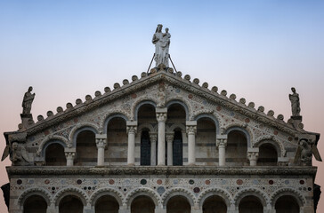 Details from the facade of the Cathedral of Pisa