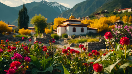 Stunning monastery in Bhutan