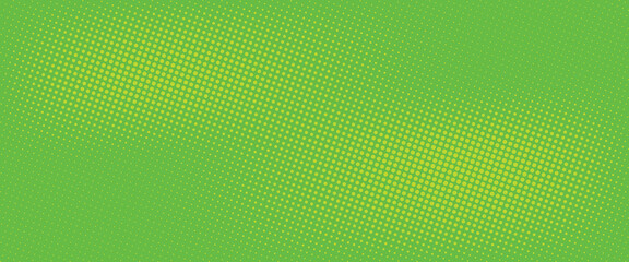Dots halftone green color pattern gradient texture with technology digital background. Dots pop art comics with nature graphic design