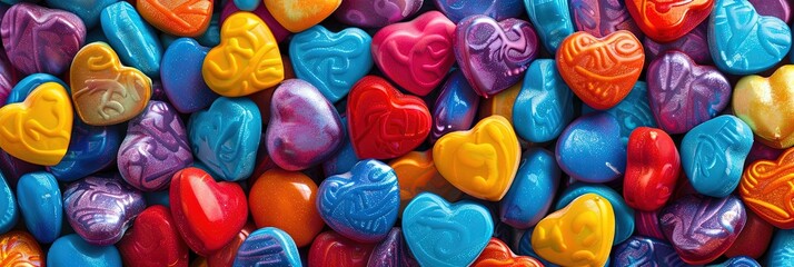 heart shaped candies for valentine's day