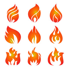 Creative line of hippo shape logo template