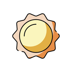 Sun vector icon