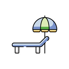 Backstroke vector icon