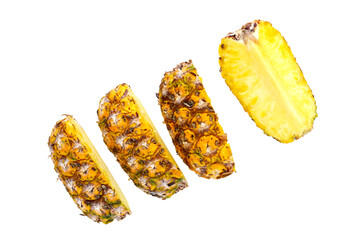 Ripe pineapple cut, Fresh fruit