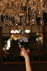 chandelier in the interior