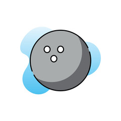 Bowling Ball vector icon