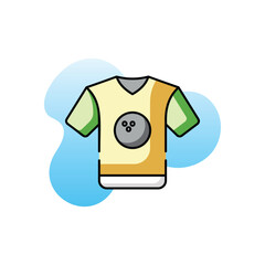 Bowling Shirt vector icon