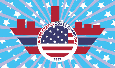 U.S coast guard day design templet