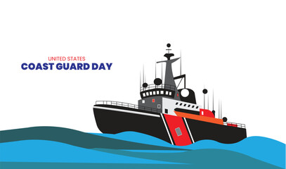 U.S coast guard day design templet
