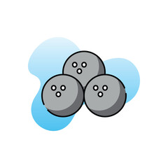 Bowling vector icon