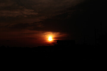 夕日