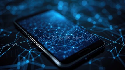 Modern smartphone showing unified communications app